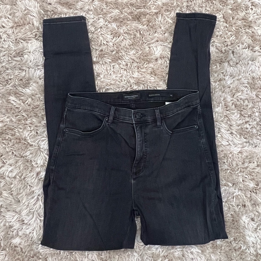 Banana Republic Womens high rise legging jeans black size 30L long